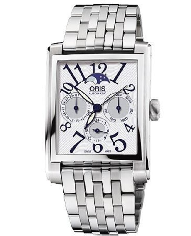 ●ONE BRILLIANT● OraaOB518GreySG Oraa-OB518-GreySG Oris Rectangular Men's Watch 01 582 7658 4061-07 8 23 82