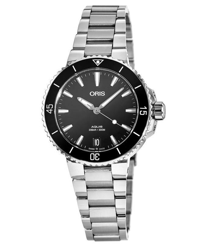 Oris Aquis Date Black Dial Stainless Steel Women’s Watch 01 733 7731 4154-07 8 18 05P 01 733 7731 4154-07 8 18 05P