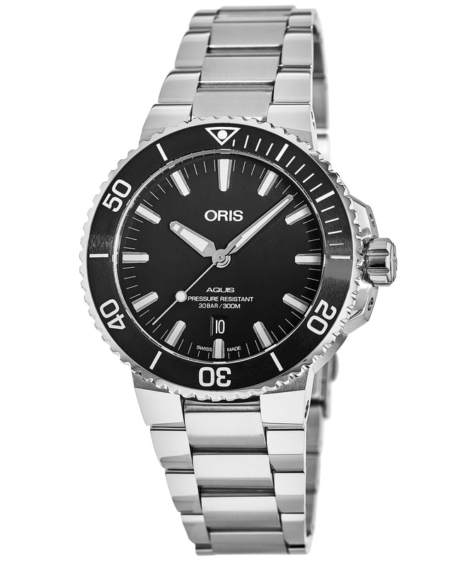 Oris Aquis Date Automatic Black Dial Steel Men's Watch 01 733 7732