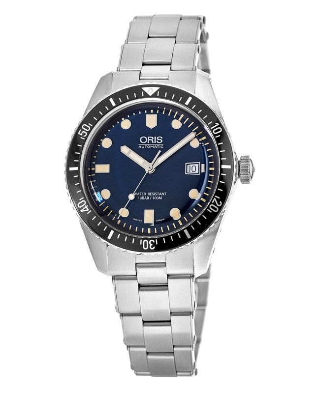 Oris Divers Sixty-Five Blue Dial Stainless Steel Women’s Watch 01 733 7747 4055-07 8 17 18 01 733 7747 4055-07 8 17 18