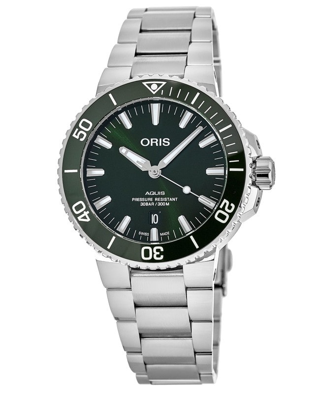Oris Aquis Date Green Dial Stainless steel Bracelet Men’s Watch 01 733 7766 4157-07 8 22 05PEB 01 733 7766 4157-07 8 22 05PEB