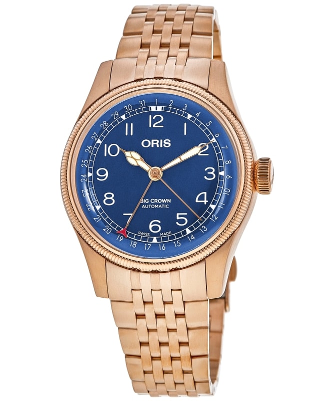 Oris Big Crown Pointer Date Blue Dial Bronze Bracelet Men’s Watch 01 754 7741 3165-07 8 20 01 01 754 7741 3165-07 8 20 01