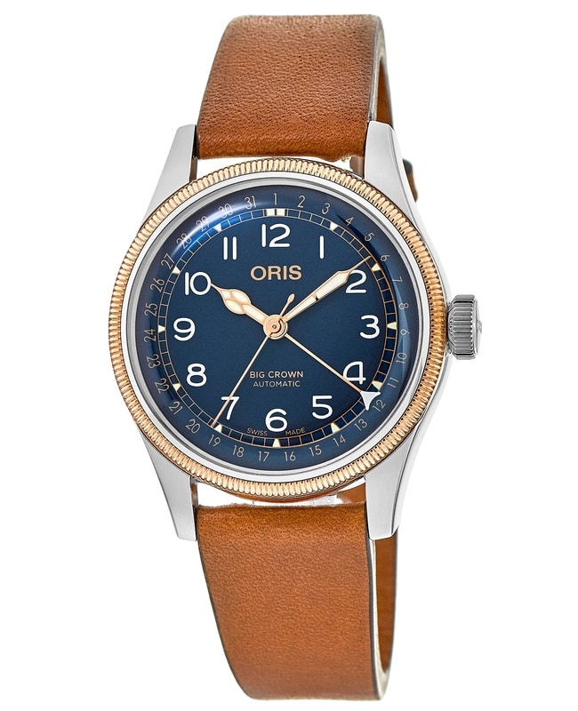 Oris Big Crown Pointer Date Blue Dial Brown Leather Strap Men’s Watch 01 754 7741 4365-07 5 20 71 01 754 7741 4365-07 5 20 71