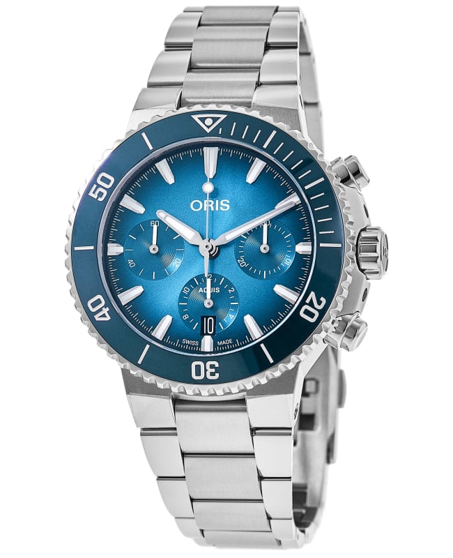 Oris Aquis Chronograph Automatic Blue Dial Steel Men's Watch 01 771 7793 4155-07 8 23 01PEB