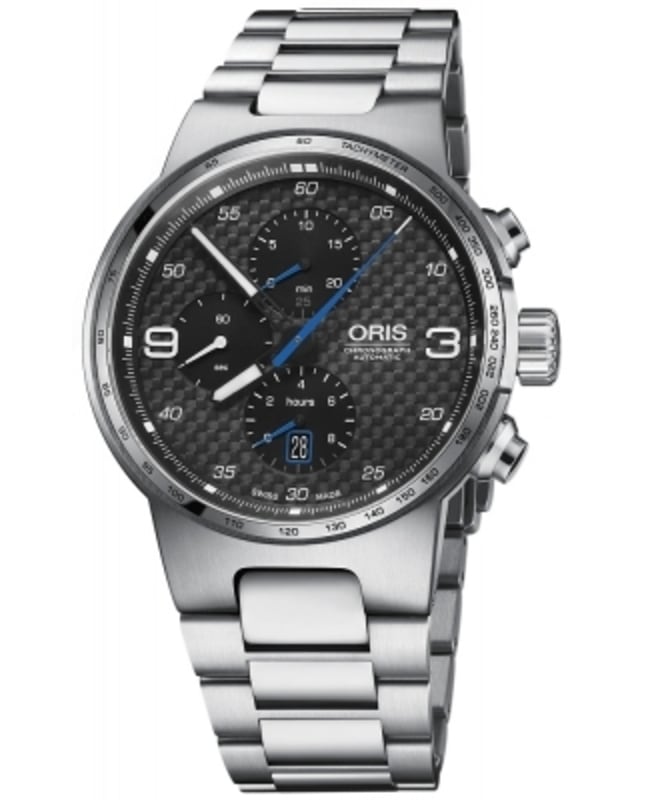 Oris Williams Chronograph Black Dial Stainless Steel Men's Watch 01 774 7717 4164-07 8 24 50