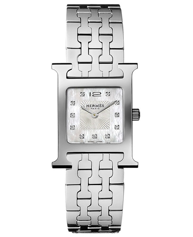 Hermes H Hour Quartz 21mm Diamond Dial Women’s Watch 036745WW00 036745WW00