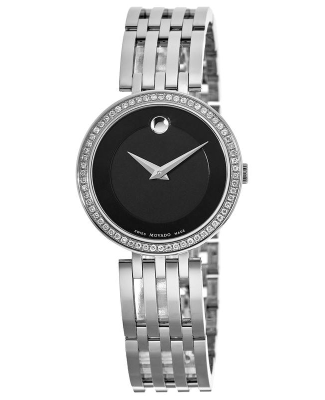 Movado Esperanza Black Dial Diamond Women’s Watch 0607052 0607052