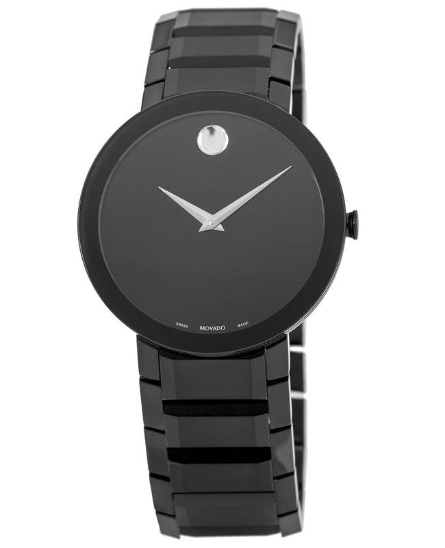 Movado Sapphire Full Black PVD Men’s Watch 0607179 0607179