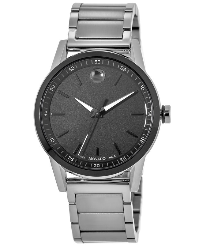 Movado Museum Sport Black Dial Steel Men’s Watch 0607225 0607225