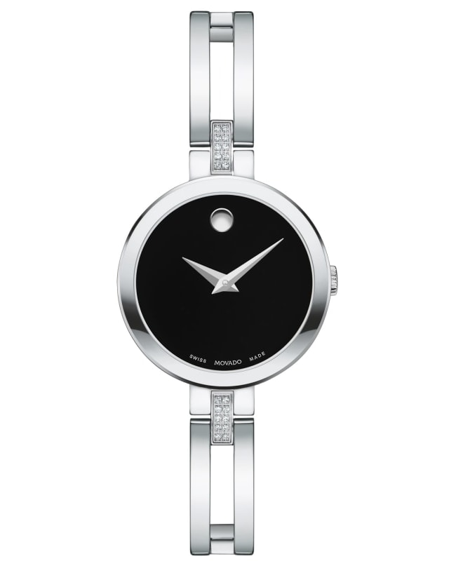 Movado Esperanza Black Dial Steel Women’s Watch 0607471 0607471