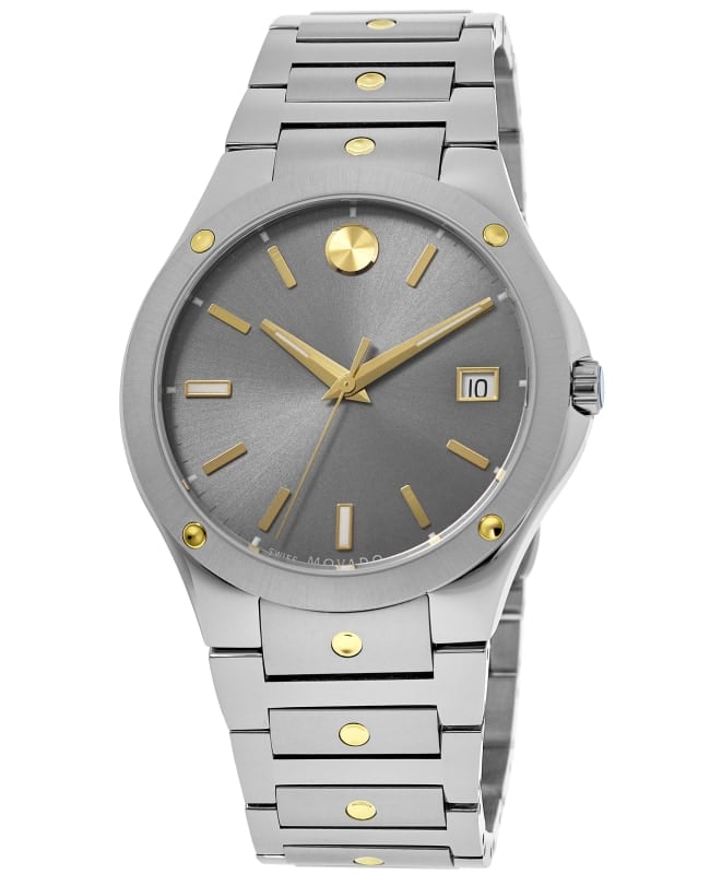 Movado SE Grey Dial Steel Men's Watch 0607514 | WatchMaxx.com