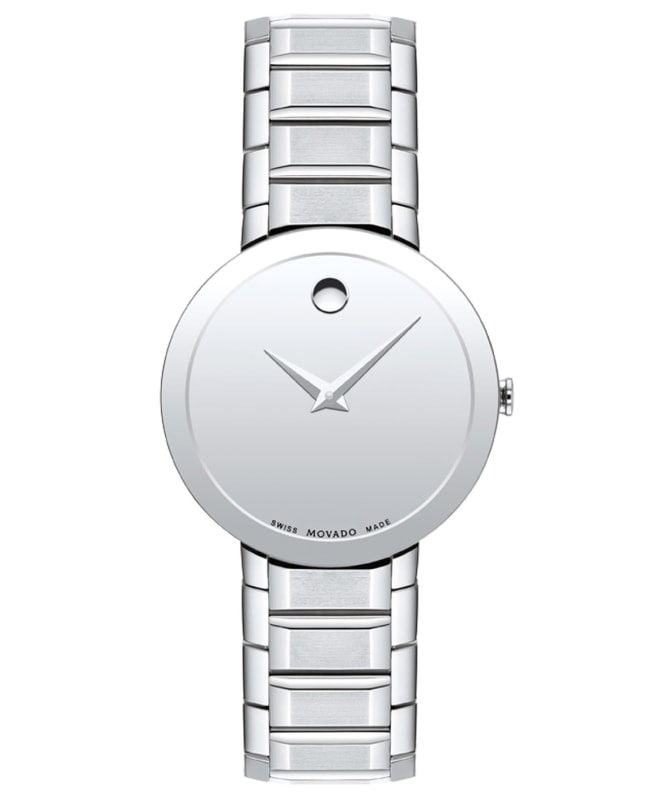 Movado Sapphire Silver Dial Steel Women’s Watch 0607547 0607547