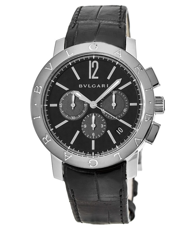 Bulgari BLVGARI BVLGARI Black Chronograph Automatic  Men’s Watch 102043 102043