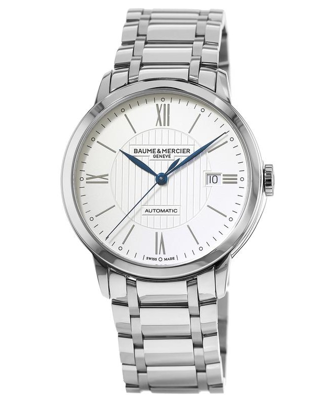 Baume & Mercier Classima Automatic Silver Dial Stainless Steel Men's Watch 10215
