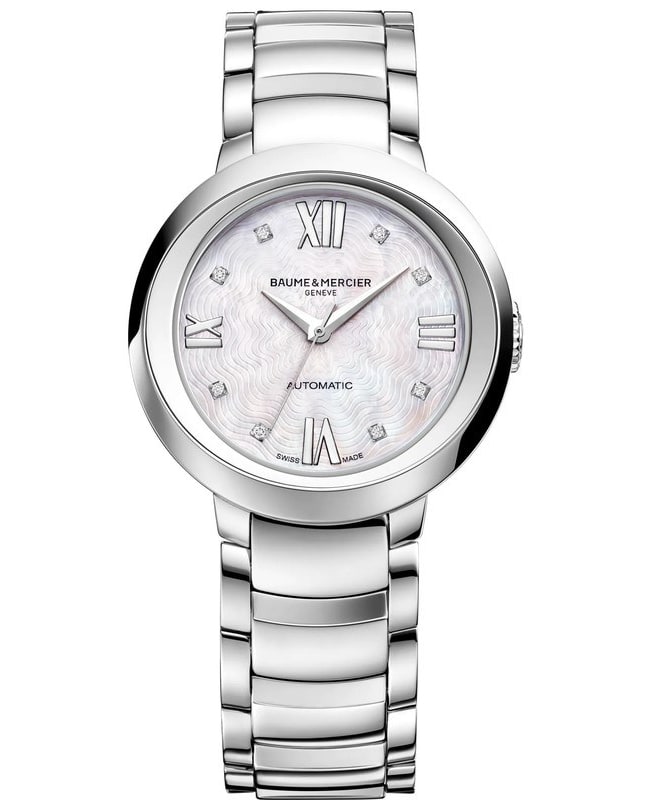 Baume & Mercier Promesse Mother of Pearl Diamond Dial Steel Women’s Watch 10238 10238