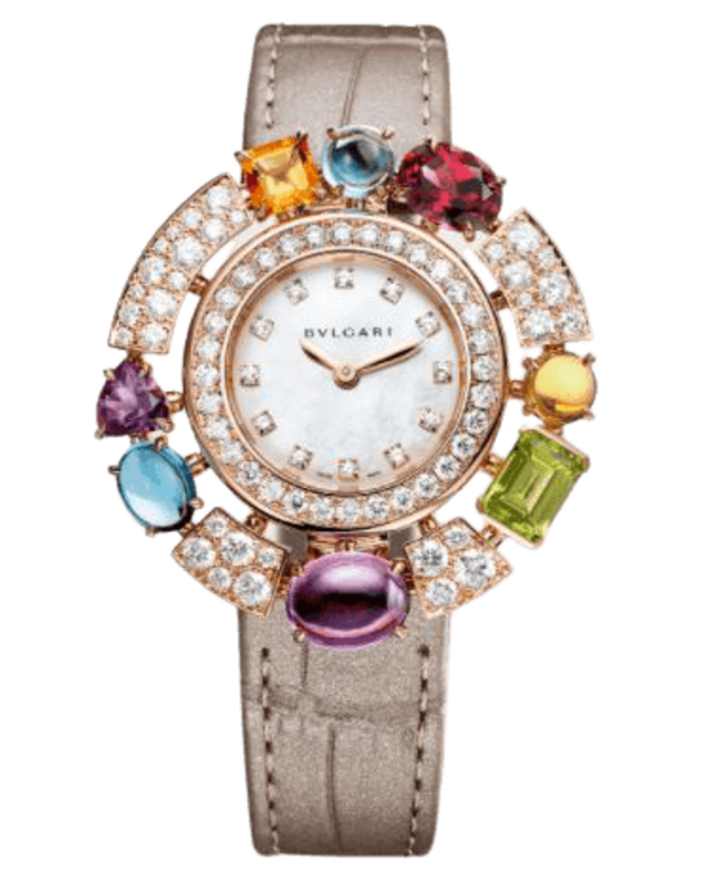 Bulgari Allegra Mother of Pearl Dial Leather Strap Women's Watch 103493