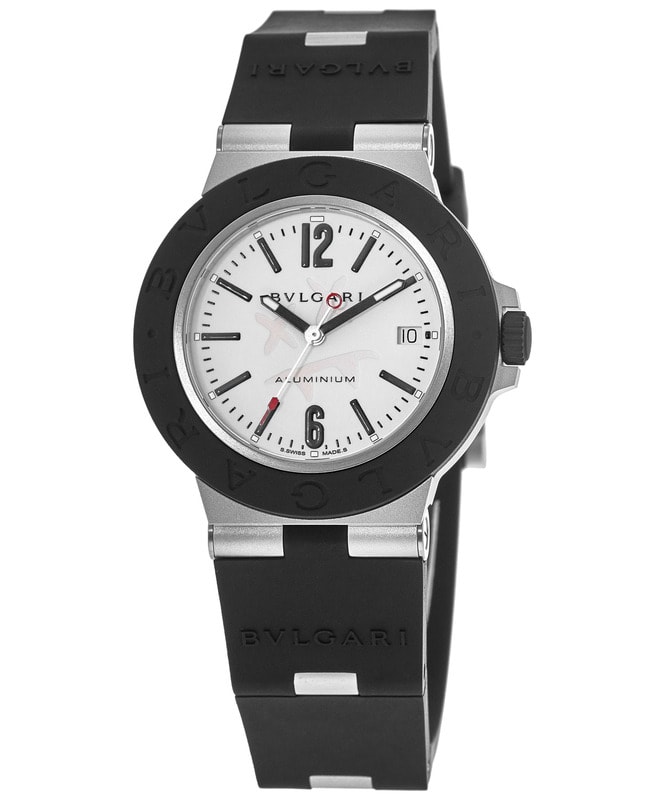 Bulgari Aluminium Steve Aoki Limited Edition White Dial Rubber Strap Men’s Watch 103539 103539