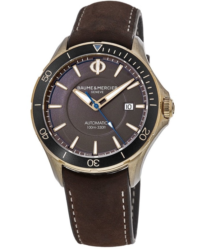 Baume & Mercier Clifton Club Automatic Brown Dial Leather Strap Men’s Watch 10501 10501