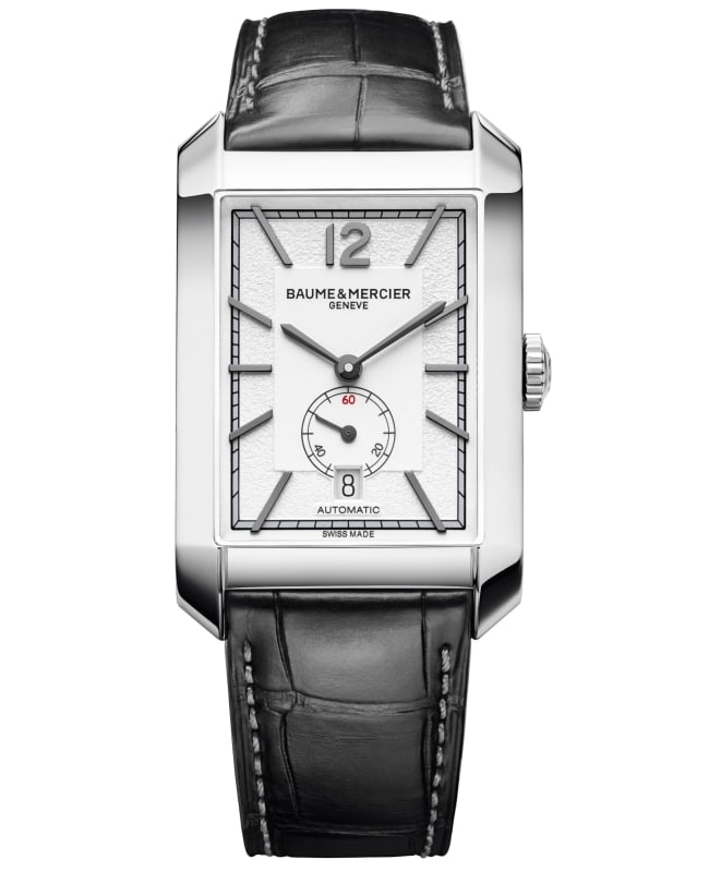 Baume & Mercier Hampton Automatic Silver Dial Leather Strap Men’s Watch 10528 10528