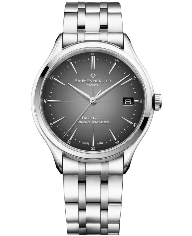 Baume & Mercier Clifton Automatic Grey Dial Steel Men’s Watch 10551 10551