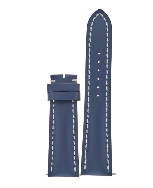 Breitling Leather 22-20mm Blue Calfskin Men's Strap 105X