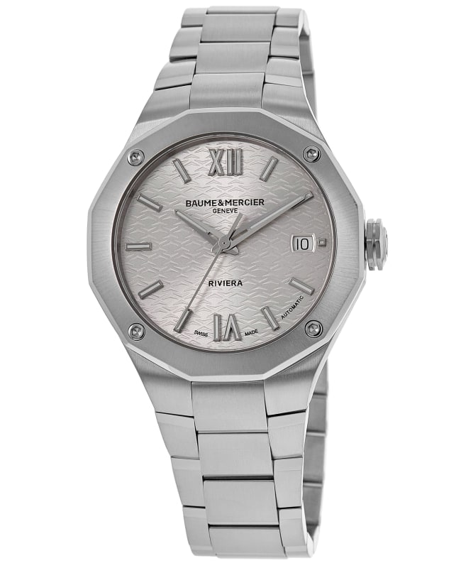 Baume & Mercier Riviera Silver Dial Steel Women's Watch 10615
