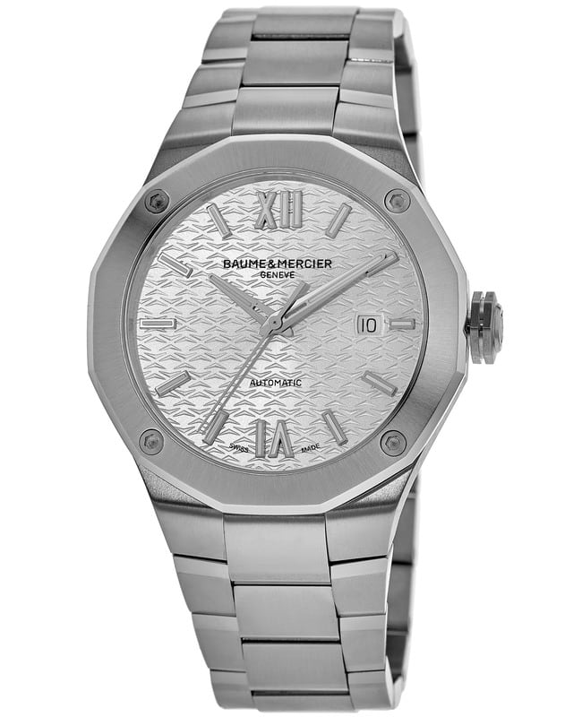 Baume & Mercier Riviera Automatic Silver Dial Steel Men's Watch 10622 10622