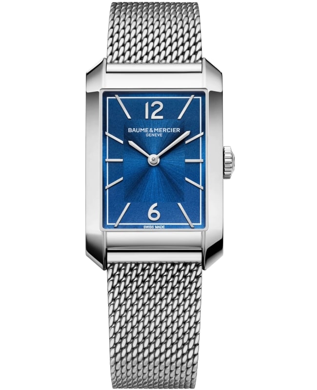 Baume & Mercier Hampton Quartz Blue Dial Steel Men’s Watch 10671 10671
