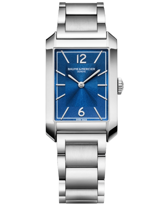 Baume & Mercier Hampton Quartz Blue Dial Steel Men's Watch 10754