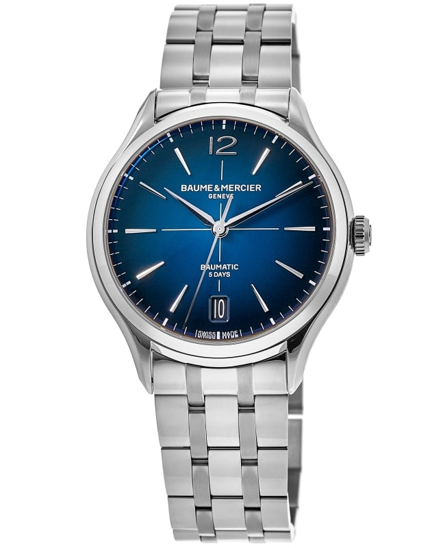 Baume & Mercier Clifton Automatic 39mm Blue Dial Stainless Steel Men's Watch 10792