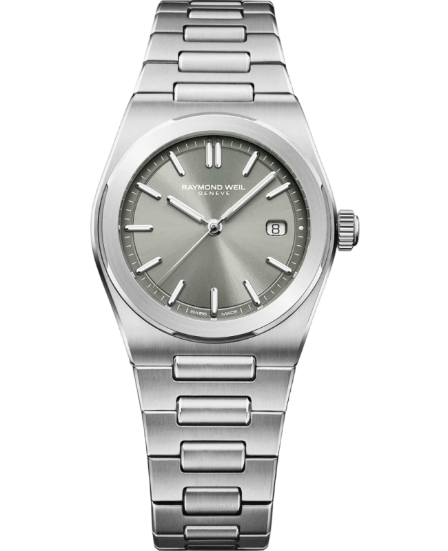 Raymond Weil A.R.T. 30mm Green Dial Stainless Steel Women's Watch 1250-ST-52001