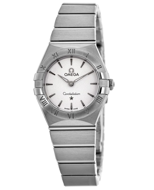 Omega Constellation Manhattan Quartz 25mm Silver Dial Stainless  