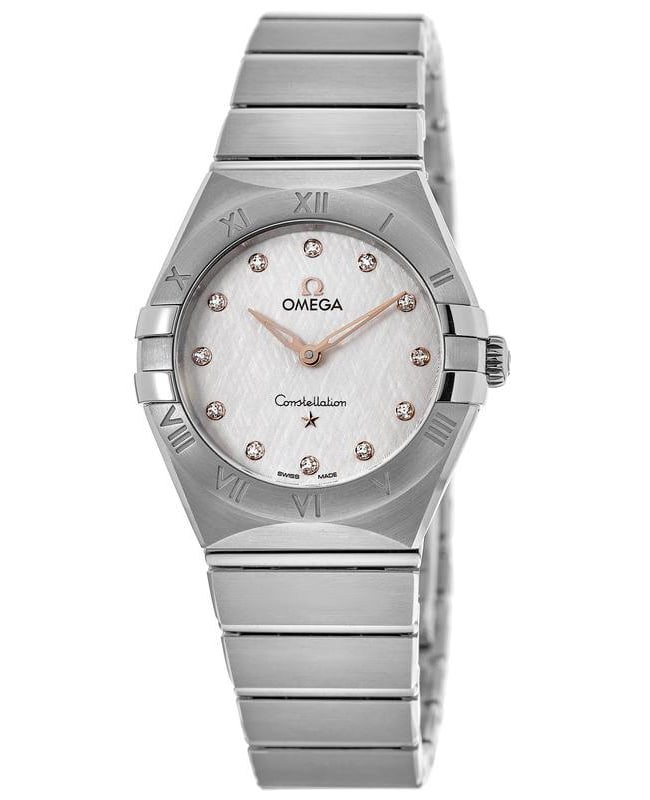 Omega Constellation Manhattan Quartz 28mm Silver Dial Diamond Stainless Steel Women’s Watch 131.10.28.60.52.001 131.10.28.60.52.001