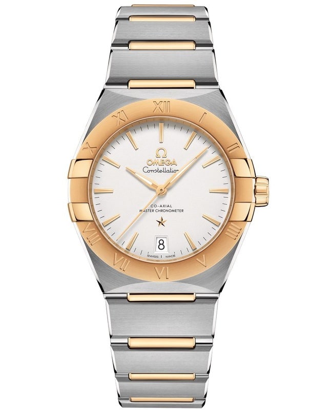 Omega Constellation Co-Axial Master Chronometer Silver Dial Two-Tone Yellow Gold & Stainless Steel Men's Watch 131.20.36.20.02.002