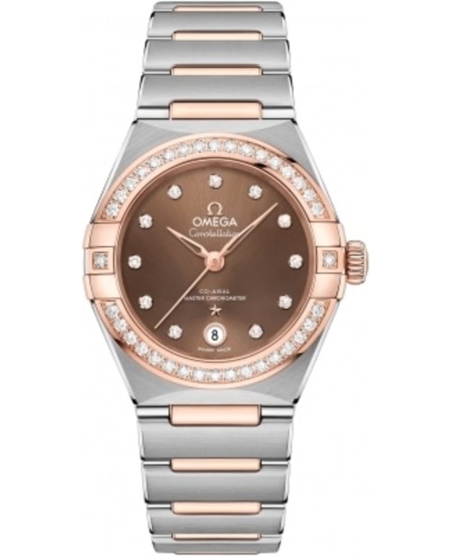Omega Constellation Manhattan Chronometer 29mm Brown Dial Diamond Rose Gold and Stainless Steel Women’s Watch 131.25.29.20.63.001 131.25.29.20.63.001 Omega Constellation Manhattan Chronometer 29mm Brown Dial Diamond Rose Gold and Stainless Steel Women’s Watch 131.25.29.20.63.001 131.25.29.20.63.001