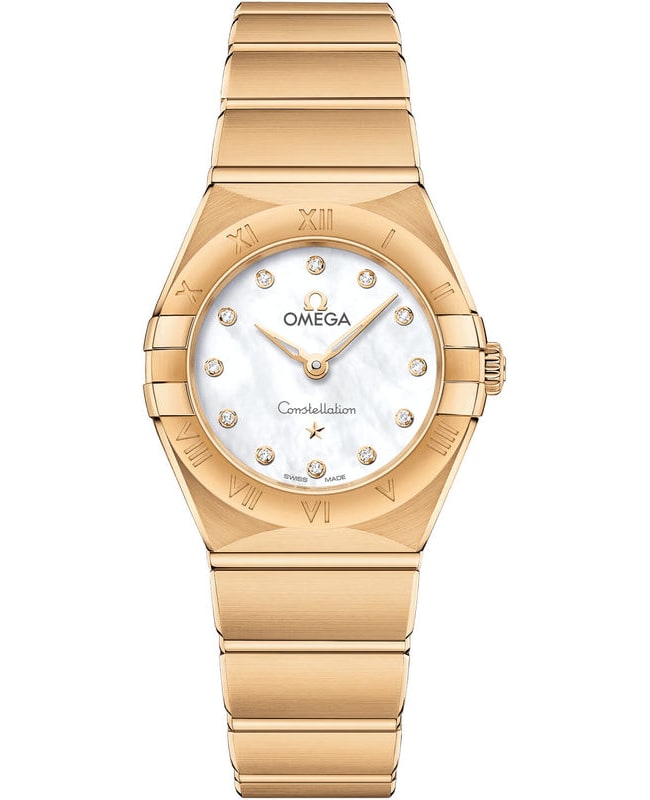 Omega Constellation Manhattan Quartz 25mm Mother of Pearl Diamond Dial 18K Yellow Gold Womens Watch 13150256055002 13150256055002 Omega Constellation Manhattan Quartz 25mm Mother of Pearl Diamond Dial 18K Yellow Gold Womens Watch 13150256055002 13150256055002