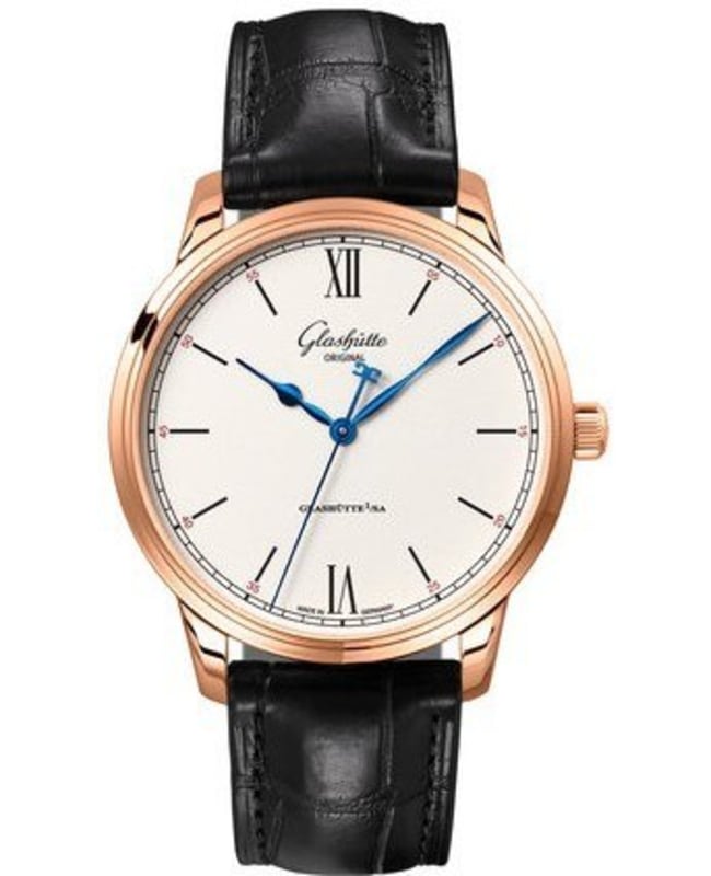 Glashutte Original Senator Excellence Silver Dial Black Leather Strap Men’s Watch 1-36-01-02-05-01 1-36-01-02-05-01