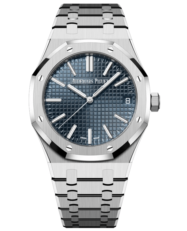 Audemars Piguet Royal Oak Automatic 50th Anniversary Blue Dial Stainless Steel Men's Watch 15510ST.OO.1320ST.01