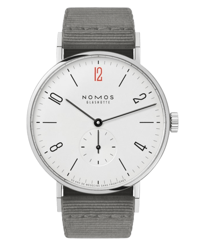 Nomos Glashutte Tangente 38 50 ANS DE MÃDECINS SANS FRONTIÃRES Edition Men’s Watch 165.S50 165.S50