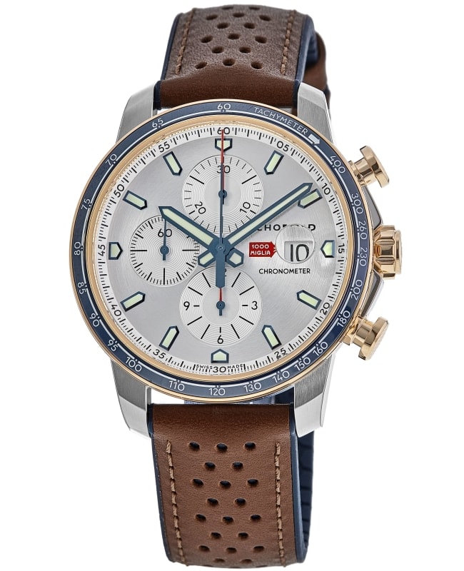 Chopard Mille Miglia 2022 Race Edition Limited Edition Silver Dial Leather Strap Men’s Watch 168571-6004 168571-6004