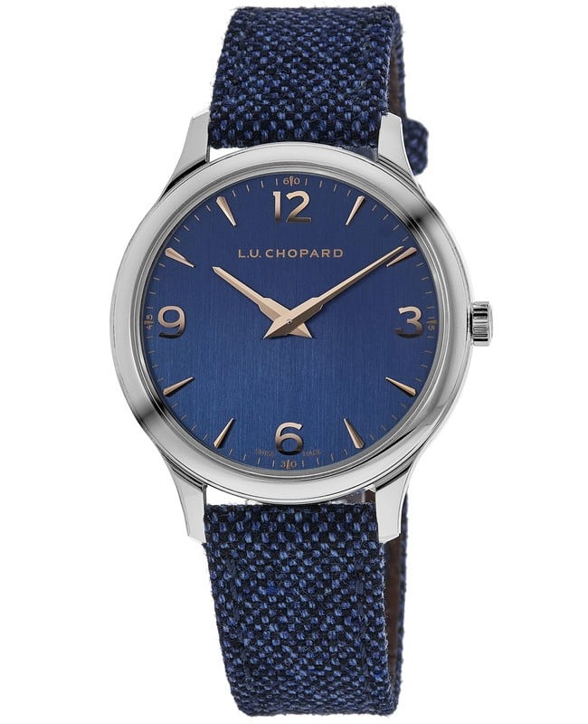 Chopard L.U.C XP Blue Dial Leather Strap Men’s Watch 168592-3002 168592-3002