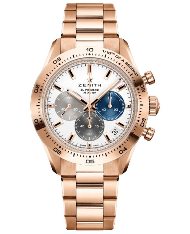 Zenith Chronomaster Sport Automatic Chronograph White Dial 18K Rose Gold Men's Watch 18.3101.3600/69.M3100