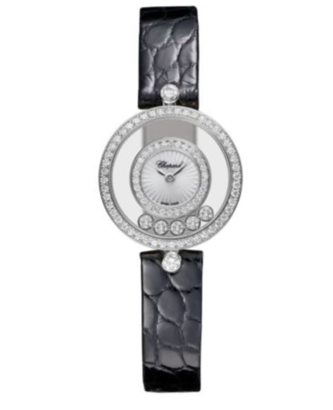 Chopard Happy Diamonds Icons Mother of Pearl Dial Leather Strap Women’s Watch 203957-1214 203957-1214