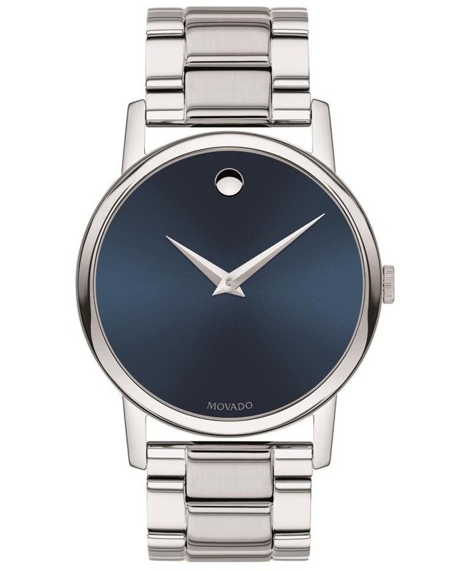 Movado Museum Classic Blue Dial Stainless Steel Men’s Watch 2100015 2100015