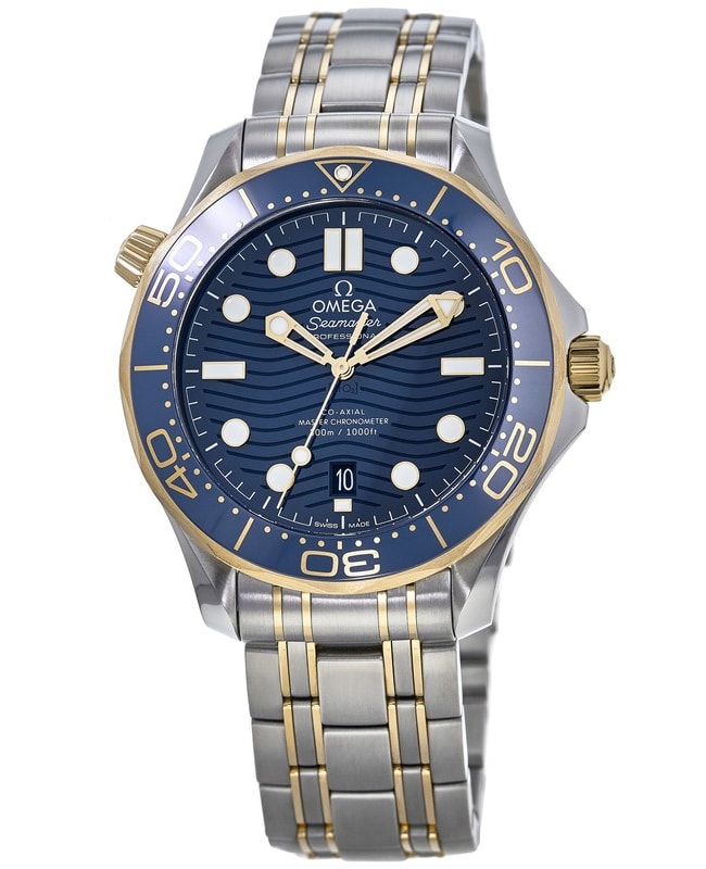 Omega Seamaster Diver 300m Co-Axial Master Chronometer 42mm Blue Dial Gold & Steel Men’s Watch 210.20.42.20.03.001 210.20.42.20.03.001