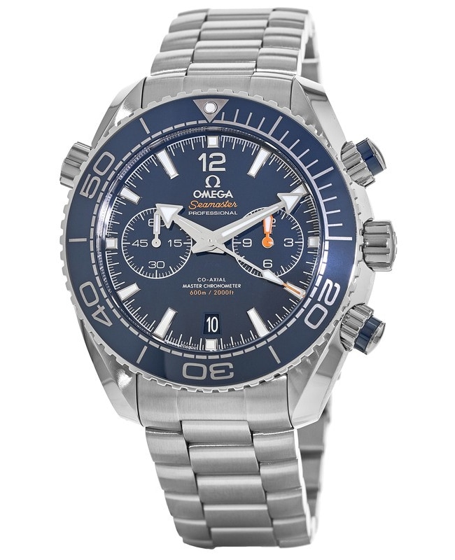 Omega Seamaster Planet Ocean 600M Chronograph 45.5mm Co-Axial Mater Chronometer Blue Ceramic Dial Steel Men’s Watch 215.30.46.51.03.001 215.30.46.51.0