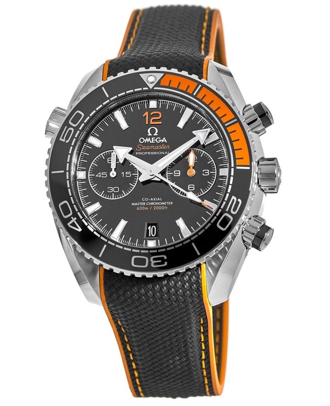 Omega Seamaster Planet Ocean 600M Chronograph 45.5mm Automatic Black & Orange Bezel Rubber Strap  Men’s Watch 215.32.46.51.01.001 215.32.46.51.01.001