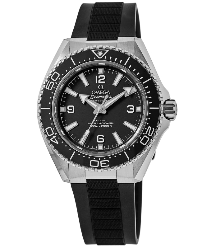 Omega Seamaster Planet Ocean 600M 42mm Black Dial Rubber Strap Men's Watch 217.32.42.21.01.001