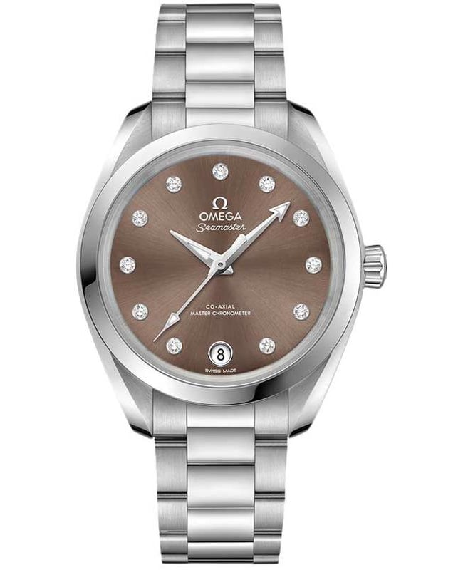 Omega Seamaster Aqua Terra 150m Master Co-Axial Brow Diamond Dial Stainless Steel Women's Watch 220.10.34.20.63.001
