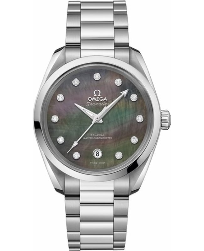 Omega Seamaster Aqua Terra 150m Master Co-Axial Chronometer 38 MM Mother of Pearl Dial Stainless Steel Women’s Watch 220.10.38.20.57.001 220.10.38.20.